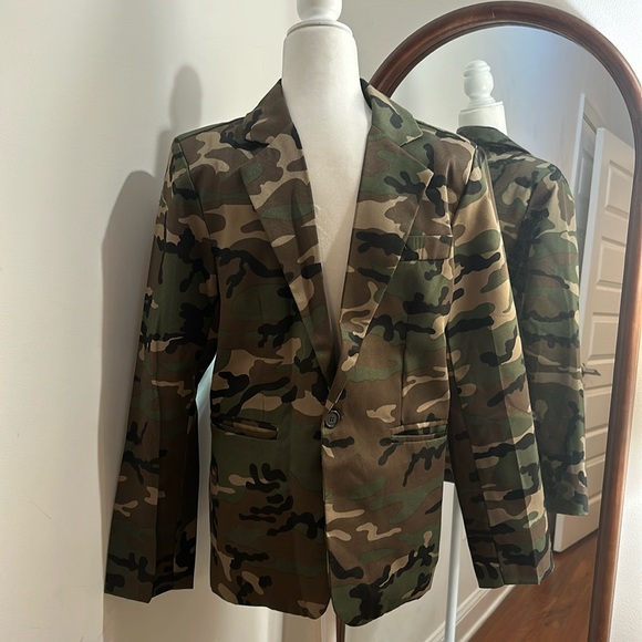 Men’s camouflage suit jacket Camo coat size extra large XL - Picture 1 of 9